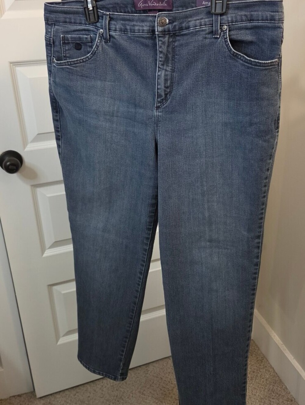 Gloria Vanderbilt Amanda Women's Jeans Size 16W Medium Wash